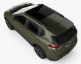 Nissan Rogue mit Innenraum 2020 3D-Modell Draufsicht