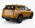 Nissan X-Trail with HQ interior 2020 3d model back view