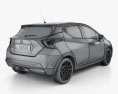 Nissan Micra 인테리어 가 있는 와 엔진이 2019 3D 모델 