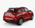 Nissan Juke with HQ interior 2018 3d model back view