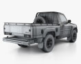 Nissan Patrol pickup HQインテリアと 2019 3Dモデル