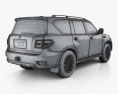 Nissan Patrol AE-spec 인테리어 가 있는 2017 3D 모델 