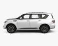 Nissan Patrol AE-spec con interni 2017 Modello 3D vista laterale