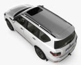 Nissan Patrol AE-spec 带内饰 2017 3D模型 顶视图