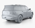 Nissan Patrol AE-spec 인테리어 가 있는 2017 3D 모델 