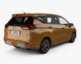 Nissan Livina 2014 3D模型 后视图