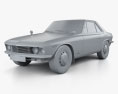 Nissan Silvia 1965 3D 모델  clay render