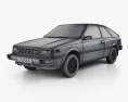 Nissan Sentra 1983 3D-Modell wire render