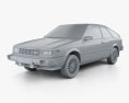 Nissan Sentra 1983 3D-Modell clay render