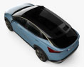 Nissan Ariya Concept 2021 Modèle 3d vue du dessus