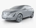 Nissan Ariya Концепт 2021 3D модель clay render