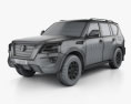 Nissan Patrol Ti 2023 Modello 3D wire render
