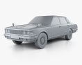 Nissan Cedric 轿车 1979 3D模型 clay render
