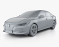 Nissan Sentra SR 2023 3D-Modell clay render