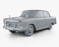 Nissan Cedric 1500 Deluxe sedan 1960 3d model clay render