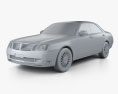 Nissan Cedric 세단 2004 3D 모델  clay render