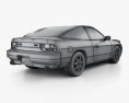 Nissan 180SX з детальним інтер'єром 1994 3D модель