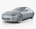 Nissan 350Z with HQ interior 2009 3d model clay render