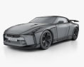 Nissan GT-R50 2021 3D-Modell wire render