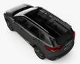 Nissan Rogue Platinum 2023 3D-Modell Draufsicht