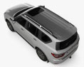 Nissan Patrol Ti L с детальным интерьером 2023 3D модель top view