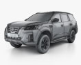 Nissan XTerra Platinum 2020 3D模型 wire render