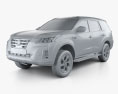 Nissan XTerra Platinum 2020 3D-Modell clay render