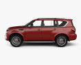 Nissan Armada 2024 3D 모델  side view