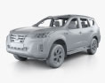 Nissan X-Terra Platinum с детальным интерьером 2020 3D модель clay render