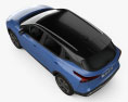 Nissan Qashqai 2024 3D模型 顶视图