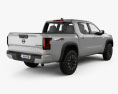 Nissan Frontier Pro-4X Crew Cab 2024 3Dモデル 後ろ姿