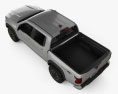 Nissan Frontier Pro-4X Crew Cab 2024 3D模型 顶视图