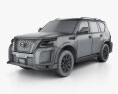 Nissan Patrol Nismo 2023 3D模型 wire render
