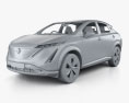 Nissan Ariya e-4orce JP-spec con interior 2020 Modelo 3D clay render