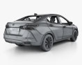 Nissan Versa SR 세단 인테리어 가 있는 2022 3D 모델 