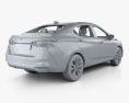 Nissan Versa SR 세단 인테리어 가 있는 2022 3D 모델 