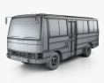 Nissan Civilian 버스 1984 3D 모델  wire render