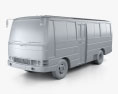 Nissan Civilian Bus 1984 3D-Modell clay render