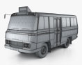 Nissan Echo Bus 1969 3D-Modell wire render