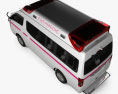 Nissan NV350 Ambulância 2024 Modelo 3d vista de cima