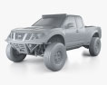 Nissan Frontier Desert Runner 2022 3D模型 clay render