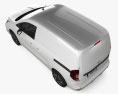 Nissan Townstar EV  Van 2024 3D-Modell Draufsicht