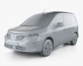 Nissan Townstar EV  Van 2024 3D模型 clay render