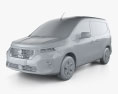 Nissan Townstar  Van 2024 3D-Modell clay render