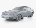Nissan Laurel 2000 3D-Modell clay render