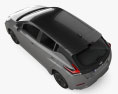 Nissan Leaf 2024 Modello 3D vista dall'alto