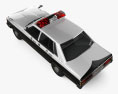 Nissan Cedric Polizei sedan 1982 3D-Modell Draufsicht