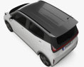 Nissan Sakura 2024 3D模型 顶视图