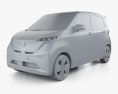 Nissan Sakura 2024 3D-Modell clay render