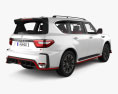 Nissan Patrol Nismo з детальним інтер'єром 2024 3D модель back view